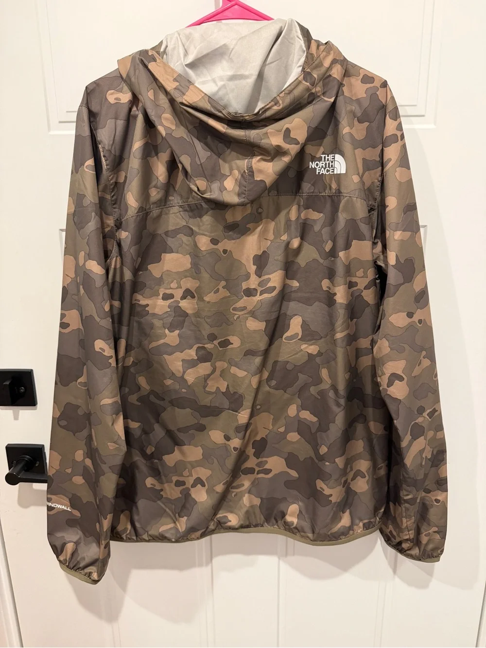 The North Face Men’s Camo Hooded Water Resistant Pullover - Brown & Green